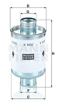 <strong>Фільтр масляний MANN W8032 (фото 1)</strong>