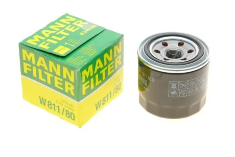 Фільтр оливний для MANN W 811/80 фото товару