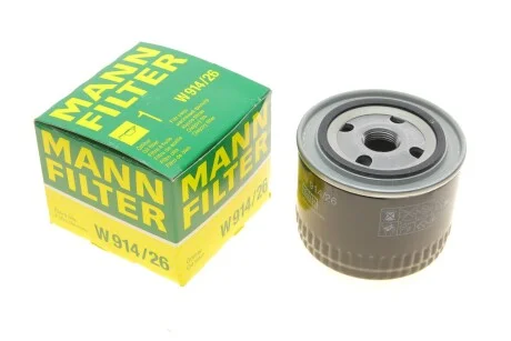 Фільтр масляний для MANN W 914/26 фото товару