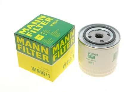 Фільтр масляний для MANN W 916/1 фото товару