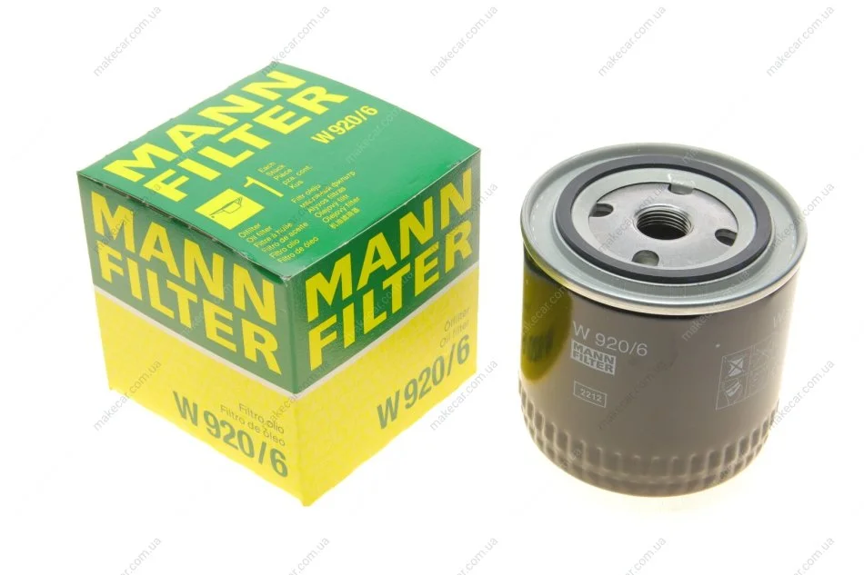 <strong>Фильтр масла Chrysler Vojager 91- -FILTER MANN W 920/6 (фото 1)</strong>