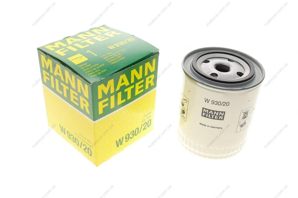 <strong>Фільтр масляний MANN W 930/20 (фото 1)</strong>