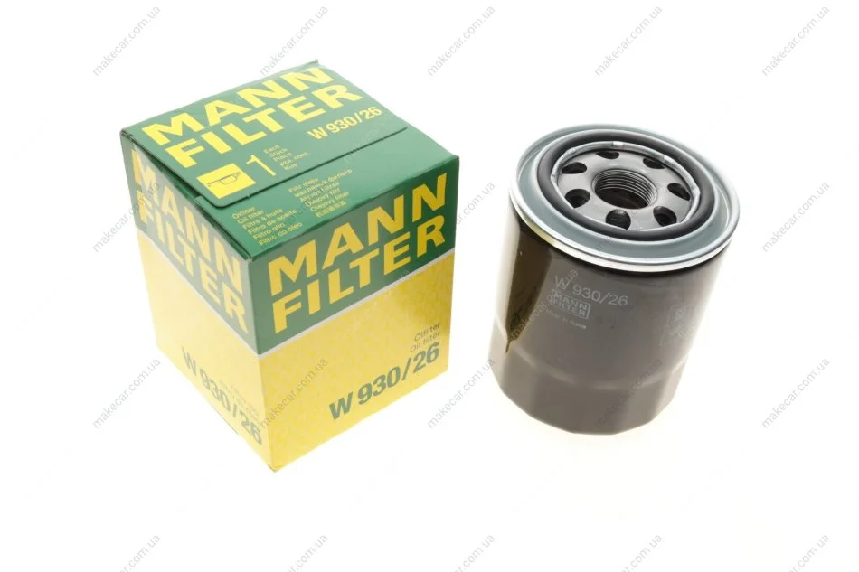 <strong>Фільтр масляний MANN W 930/26 (фото 1)</strong>