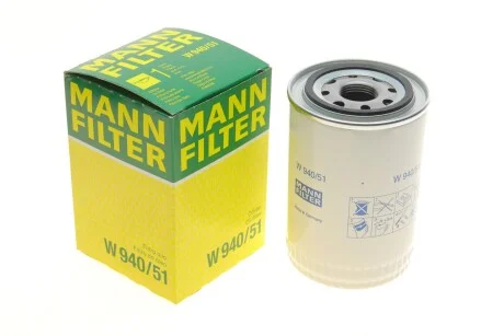 Фільтр гідравлічний для MANN W 940/51 фото товару