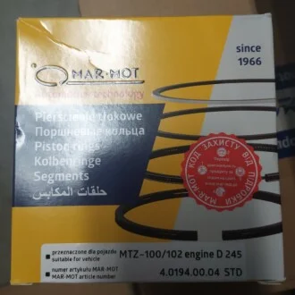Кільця поршневі Д 245 (4 кіл.) MAR-MOT М/К (вир-во Польща) для Mar-Mot 245-1004060 фото товару