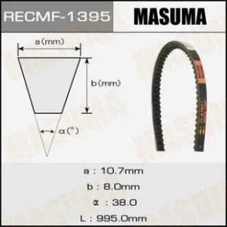 Ремінь клиновий для MASUMA 1395 фото товару