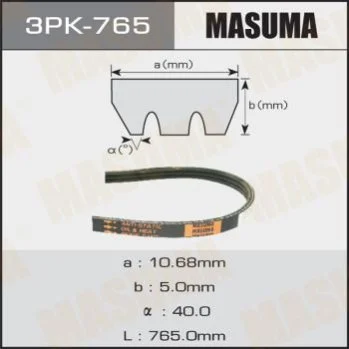 <strong>Ремінь поліклінової (3PK-765) MASUMA 3PK765 (фото 1)</strong>