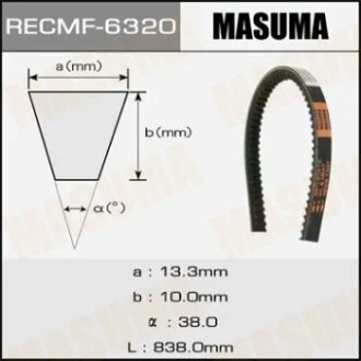 Ремінь клиновий для MASUMA 6320 фото товару