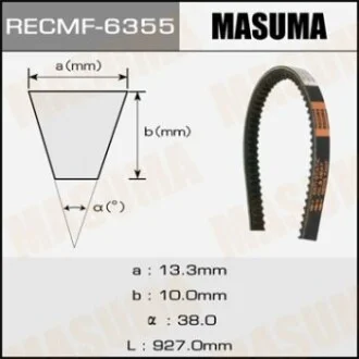 Ремінь клиновий  для MASUMA 6355 фото товару