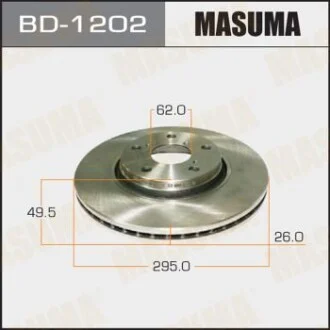 Диск тормозной (Кратно 2 шт) для MASUMA BD1202 фото товара