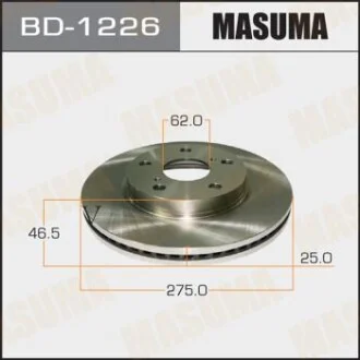Диск гальмівний (кратно 2 шт.)) для MASUMA BD1226 фото товару