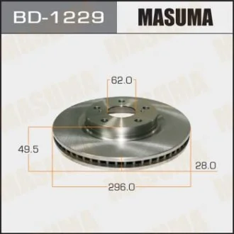Диск гальмівний (кратно 2 шт.)) для MASUMA BD1229 фото товару