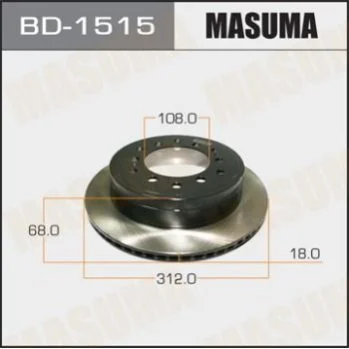 <strong>Диск тормозной задний Lexus GX460 (09-)/ Toyota Land Cruiser Prado (09-) (Кратно MASUMA BD1515 (фото 1)</strong>