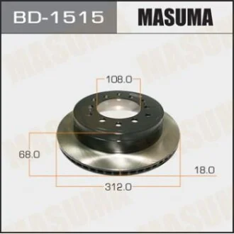 Диск гальмівний задній Lexus GX460 (09-)/ Toyota Land Cruiser Prado (09-) (Кратно для MASUMA BD1515 фото товару