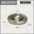 <strong>Диск гальмівний передній Nissan Micra (02-10), Note (06-16) (Кратно 2 шт) MASUMA BD2104 (фото 1)</strong>