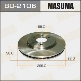 Диск гальмівний (кратно 2 шт.)) для MASUMA BD2106 фото товару