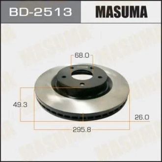 Диск гальмівний (кратно 2 шт.)) для MASUMA BD2513 фото товару