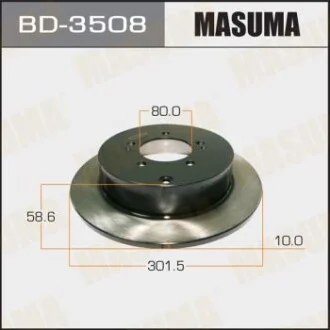 Диск гальмівний задній Mitsubishi Lancer, Outlander (07-12) (Кратно 2 шт) для MASUMA BD3508 фото товару