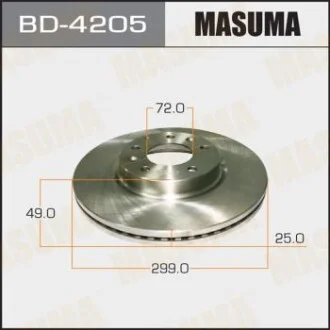 Диск гальмівний (кратно 2 шт.)) для MASUMA BD4205 фото товару
