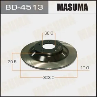Диск гальмівний задній Mazda CX-30 4WD (19-), CX-5 (11-) (Кратно 2 шт) для MASUMA BD4513 фото товару