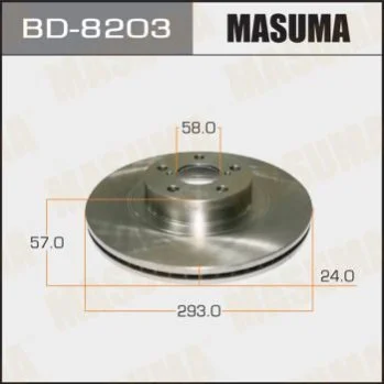 <strong>Диск тормозной передний FORESTER IMPREZA 01-(Кратно 2 шт) MASUMA BD8203 (фото 1)</strong>
