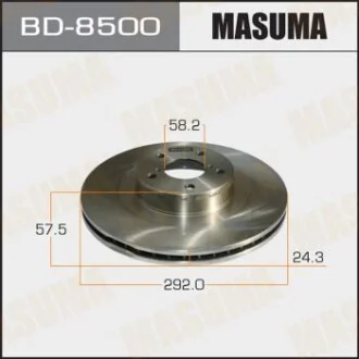 Диск гальмівний передній Subaru Forester, Impreza, Legasy, Outback (02-06) (Кратн для MASUMA BD8500 фото товару
