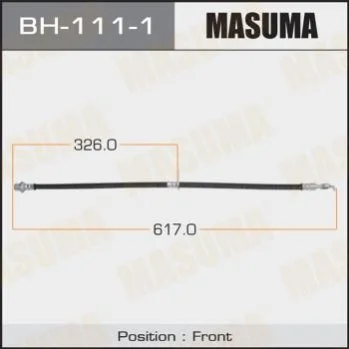 <strong>Шланг гальмівний (BH-111-1) MASUMA BH1111 (фото 1)</strong>