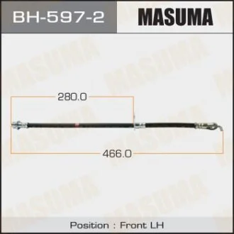 Шланг гальмівний для MASUMA BH5972 фото товару
