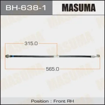 <strong>Шланг гальмівний MASUMA BH6381 (фото 1)</strong>