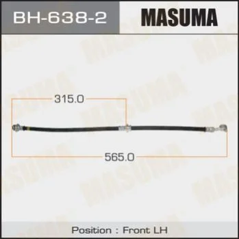 <strong>Шланг гальмівний MASUMA BH6382 (фото 1)</strong>
