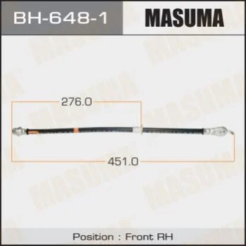 <strong>Шланг гальмівний MASUMA BH6481 (фото 1)</strong>