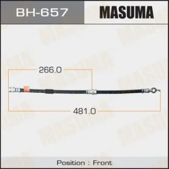 Шланг гальмівний для MASUMA BH657 фото товару