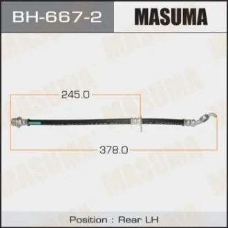 Шланг гальмівний для MASUMA BH6672 фото товару
