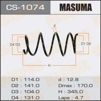 <strong>Пружина MASUMA CS1074 (фото 1)</strong>