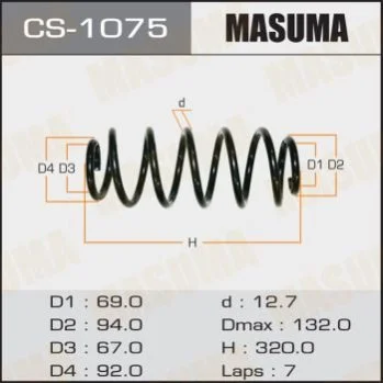 <strong>Пружина MASUMA CS1075 (фото 1)</strong>