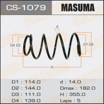 <strong>Пружина MASUMA CS1079 (фото 1)</strong>