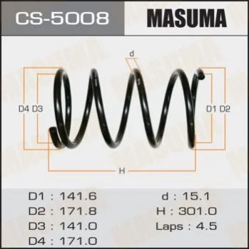 <strong>Пружина MASUMA CS5008 (фото 1)</strong>
