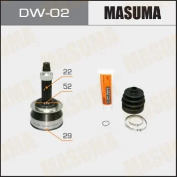 <strong>ШРУС 29x52x22 CHEVROLET AVEO (T250, T255), CHEVROLET LACETTI (J200) MASUM MASUMA DW02 (фото 1)</strong>