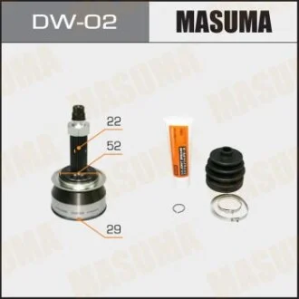 ШРУС 29x52x22 CHEVROLET AVEO (T250, T255), CHEVROLET LACETTI (J200) MASUM для MASUMA DW02 фото товару
