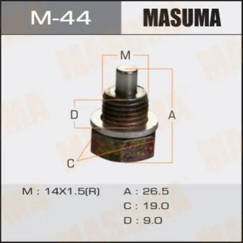 <strong>Пробка зливна піддону (з шайбою 14x1.5mm) Mazda MASUMA M44 (фото 1)</strong>