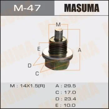 <strong>Пробка зливна піддону (з шайбою 14х1.5mm) Honda MASUMA M47 (фото 1)</strong>