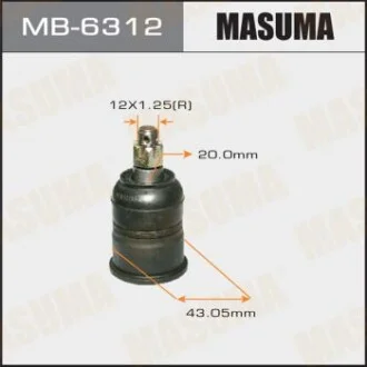 Опора шаровая для MASUMA MB6312 фото товара