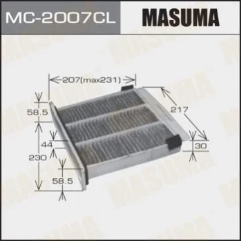 <strong>Фільтр салону вугільний MASUMA MC2007CL (фото 1)</strong>