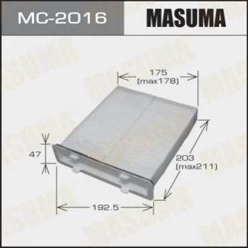 <strong>Фільтр салону MASUMA MC2016 (фото 1)</strong>