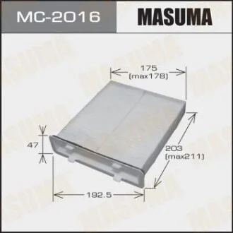 Фільтр салону для MASUMA MC2016 фото товару