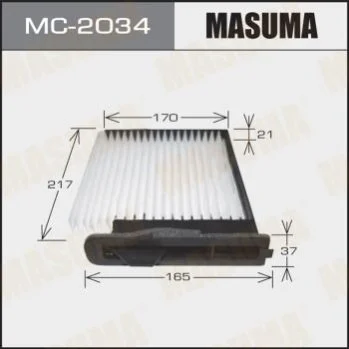 <strong>Фільтр салону MASUMA MC2034 (фото 1)</strong>