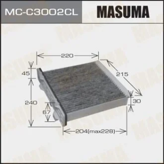 Фільтр салону AC3504 вугільний PAJERO MONTERO/ V87W, V88W, V93W, V98W для MASUMA MCC3002CL фото товару