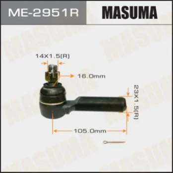 <strong>Наконечник рулевой тяги TOYOTA LAND_CRUISER 200 FJ80, HDJ81, HZJ81 MASUMA ME2951R (фото 1)</strong>
