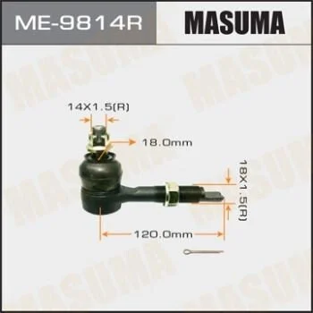 <strong>Наконечник рулевой прав часть тяги задн Toyota AVENSIS AZT25 MASUMA ME9814R (фото 1)</strong>