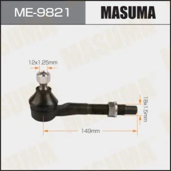 <strong>Наконечник SAI, AVENSIS / AZK10, ZRT270L часть тяги MASUMA ME9821 (фото 1)</strong>